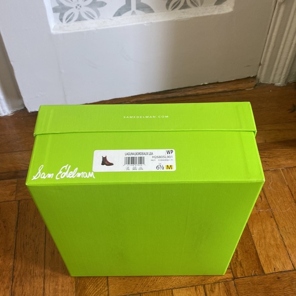 NWT Sam Edelman Burgundy & Black Boots BRAND NEW - Picture 7 of 7